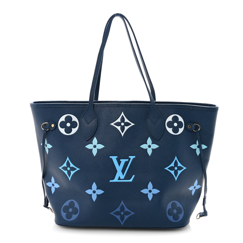 Louis Vuitton Empreinte Monogram Giant Neverfull MM Degrade Bleu