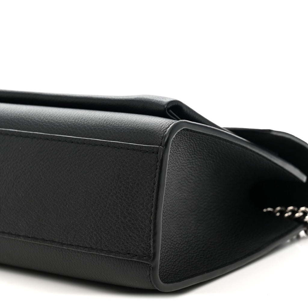 Louis Vuitton Soft Calfskin Mylockme Chain Bag BB Black