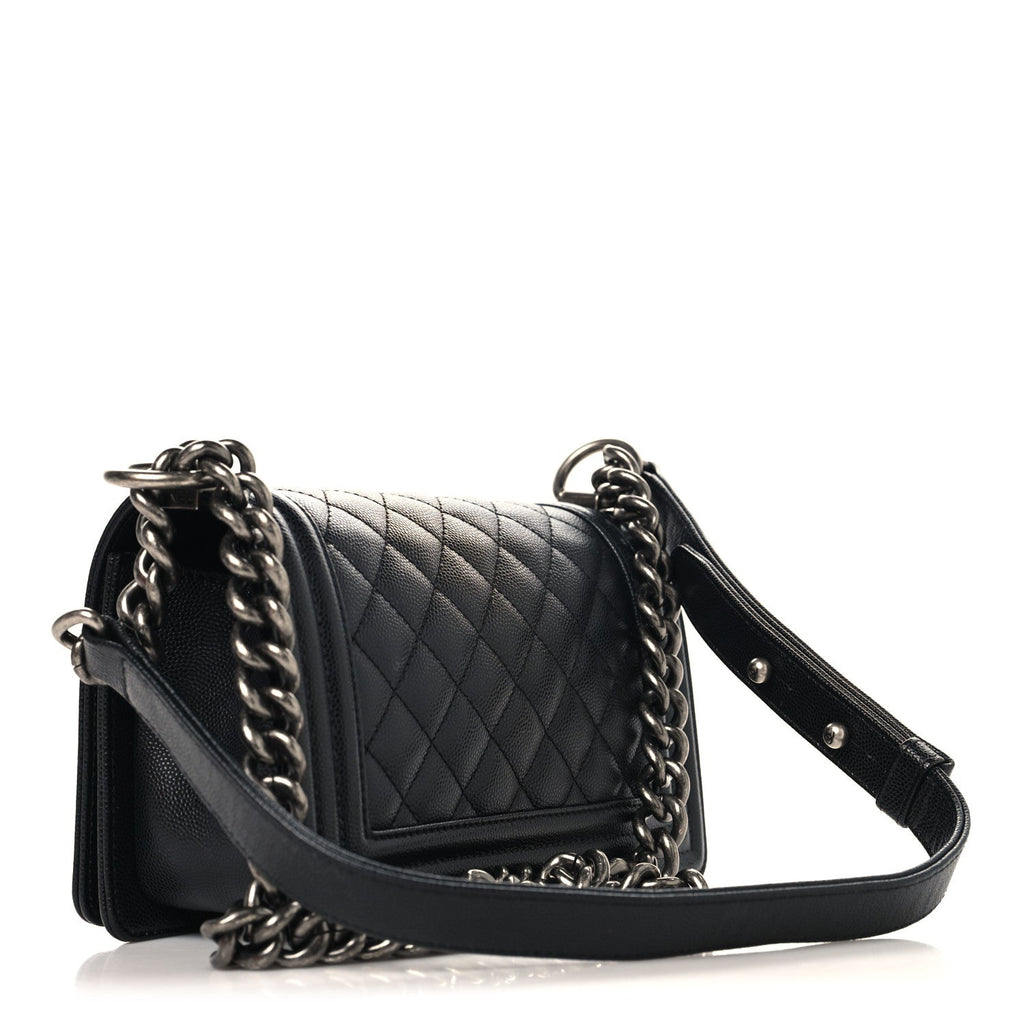 Chanel Caviar Quilted Small Boy Flap Black