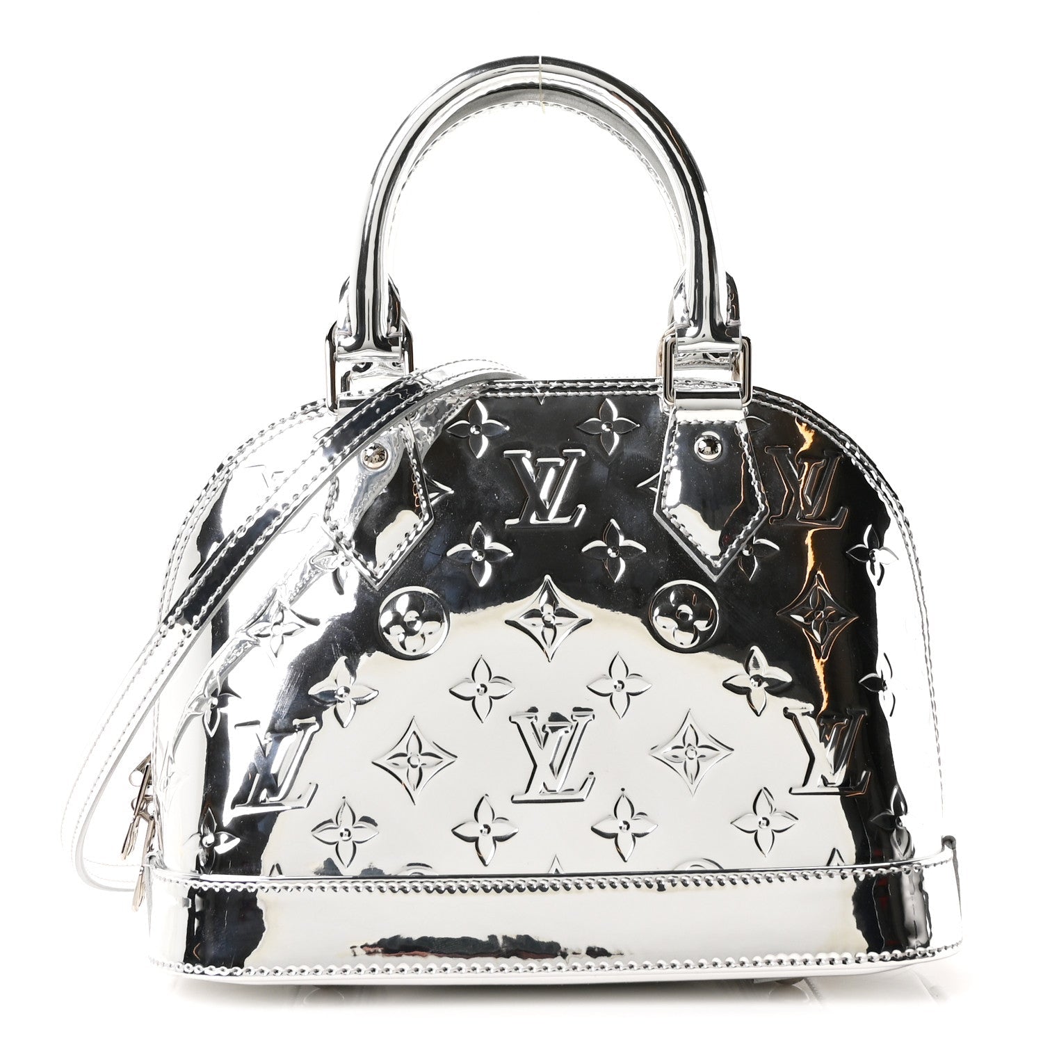 Louis Vuitton Monogram Miroir Alma BB Silver