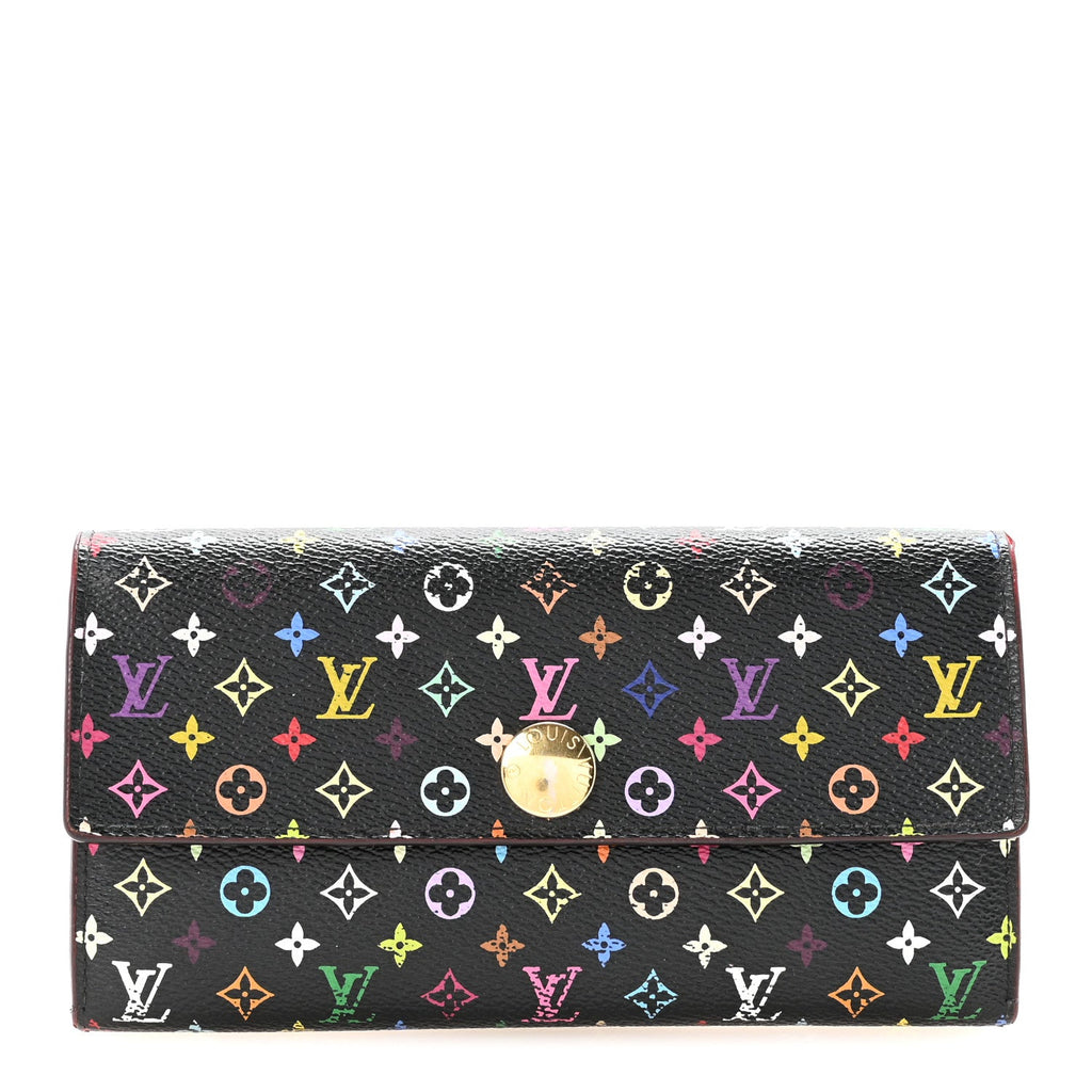 Louis Vuitton Monogram Multicolor Sarah Wallet Black Grenade