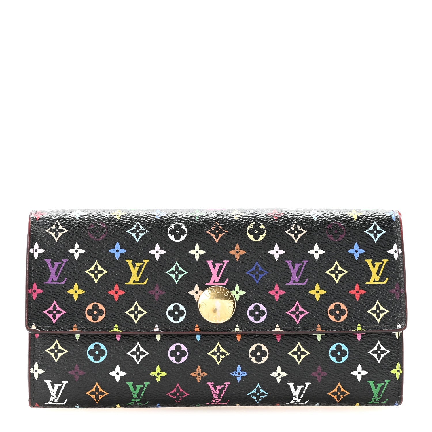 Louis Vuitton Monogram Multicolor Sarah Wallet Black Grenade