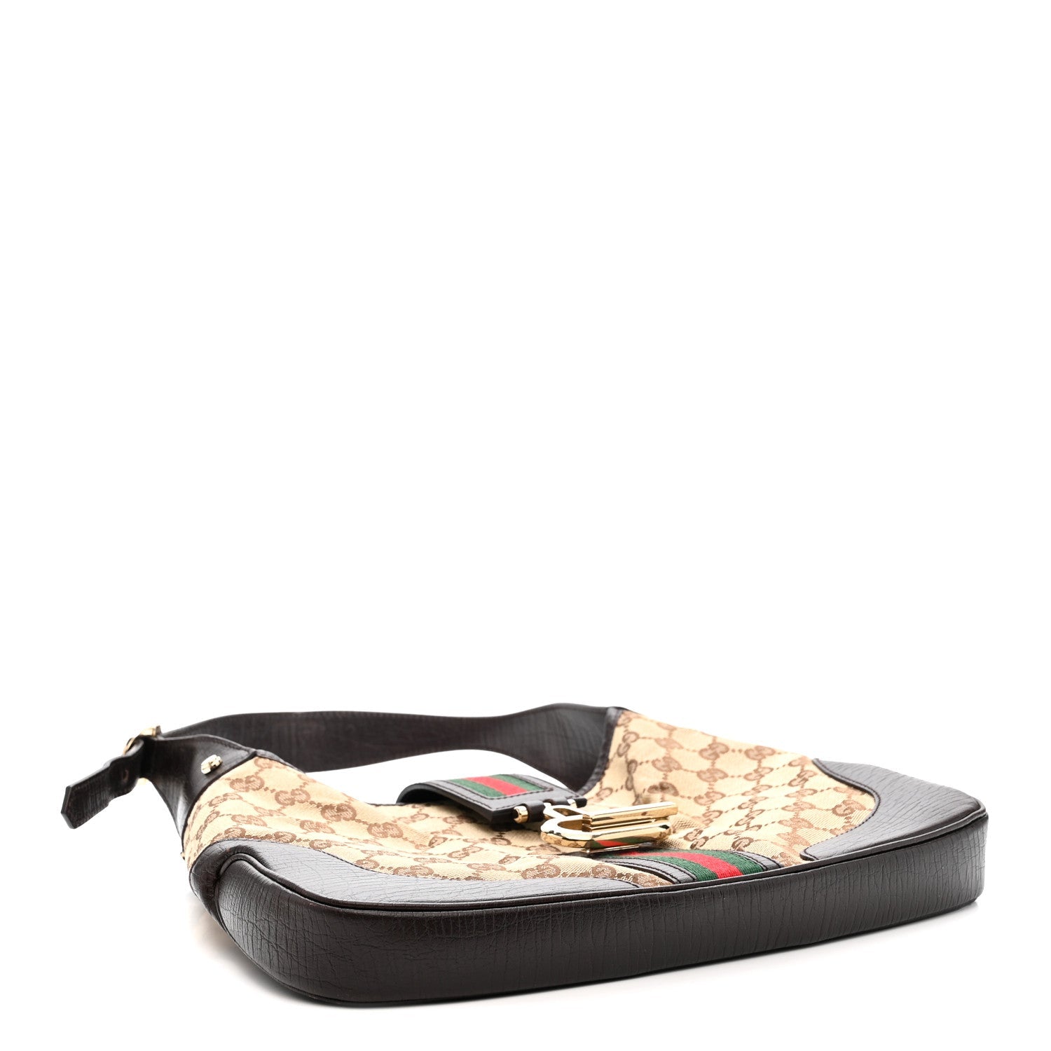 Gucci Monogram Calfskin Junco Small Hobo