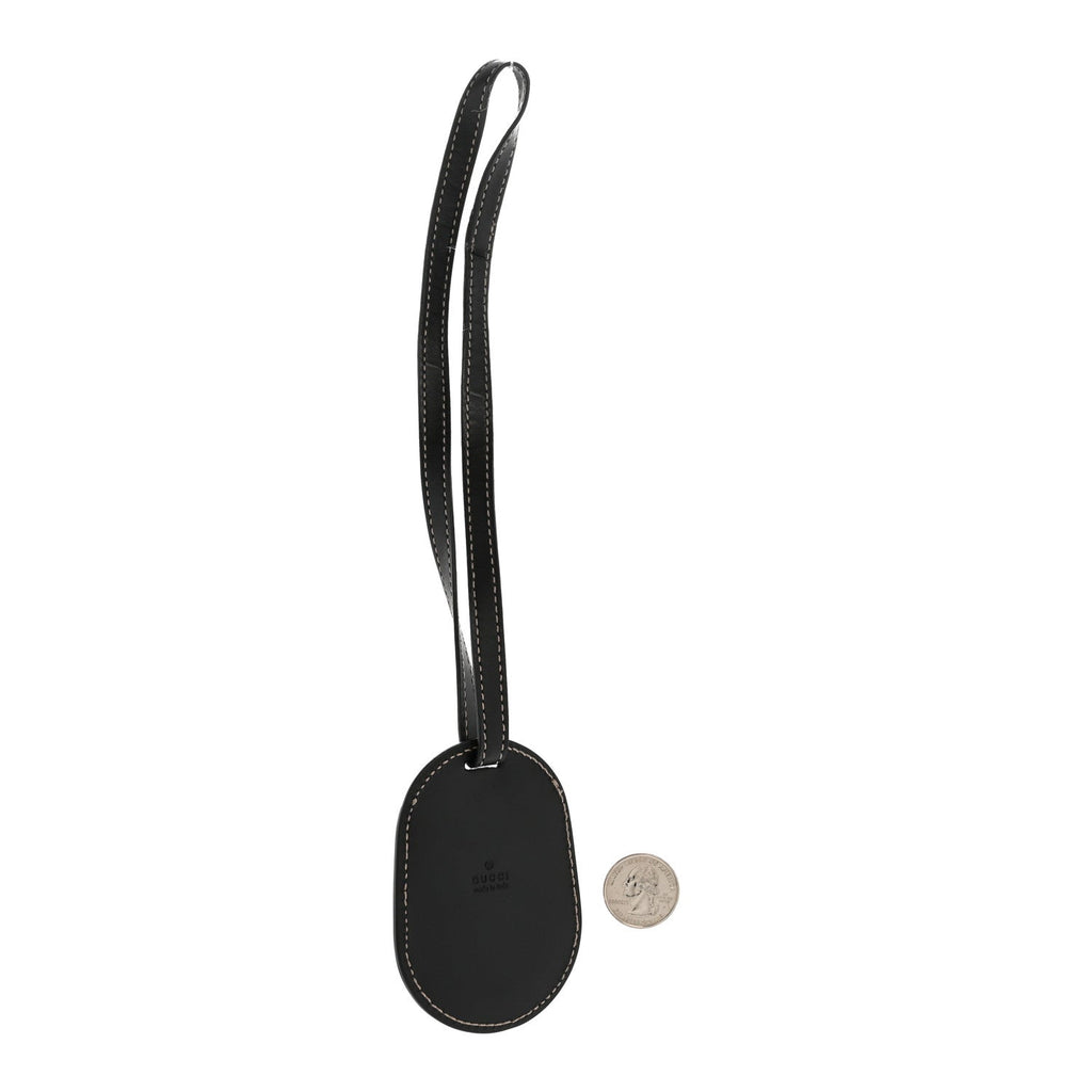 Gucci Calfskin Luggage Tag Black