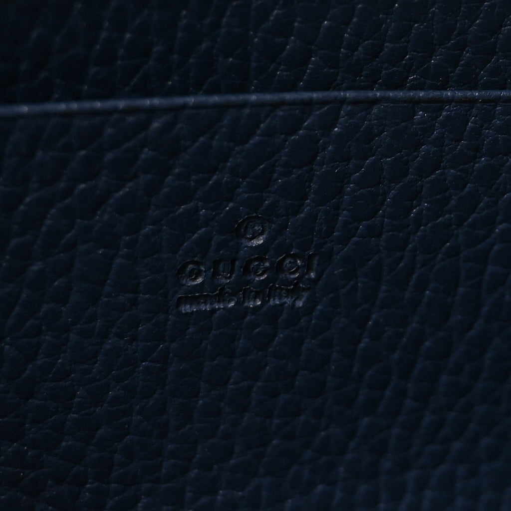 Gucci Dollar Calfskin Crystal Mini Dionysus Chain Wallet Blue Agata Black Diamond