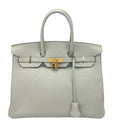 HERMÈS Togo Birkin 35 Gris Perle Pearl Gray w/Gold