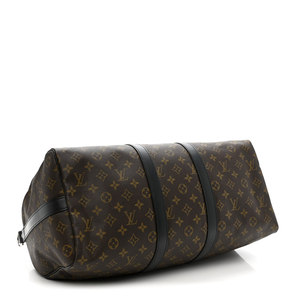 Louis Vuitton Monogram Macassar Keepall Bandouliere 45