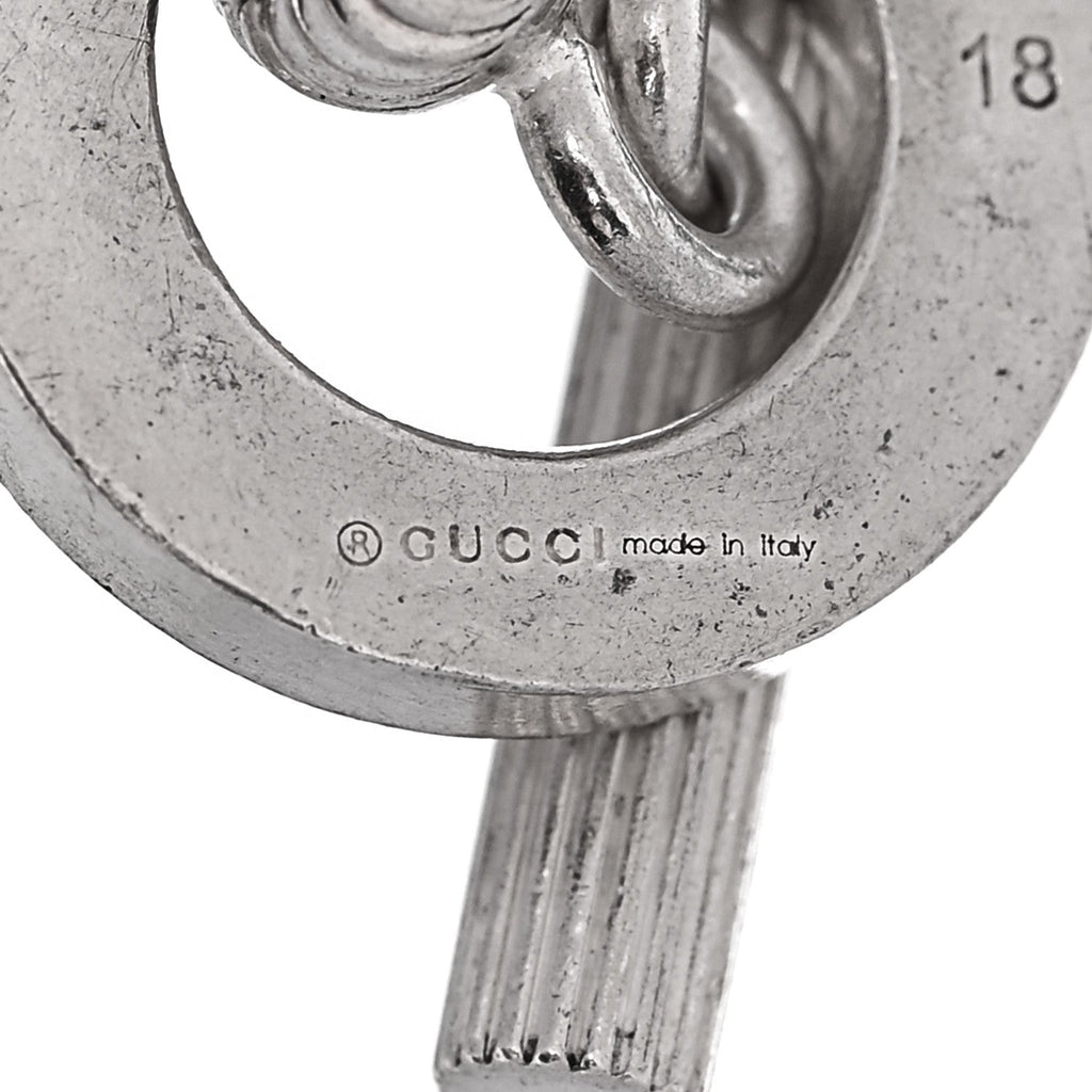 Gucci Sterling Silver Boule Bead Toggle Bracelet