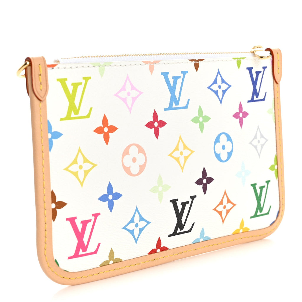 Louis Vuitton LV x TM Monogram Multicolor Carryall PM Pochette White