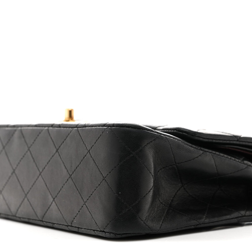 Chanel Lambskin Quilted Medium Double Flap Black