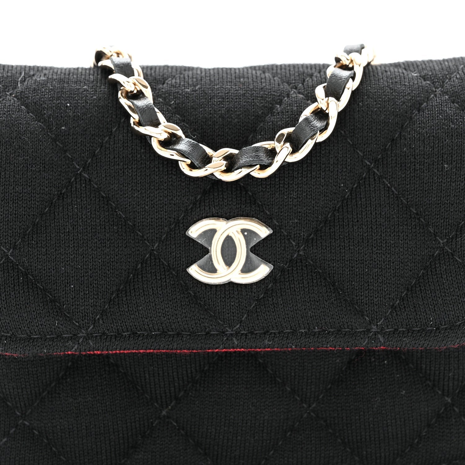 Chanel Jersey Quilted Micro Mini Flap Black