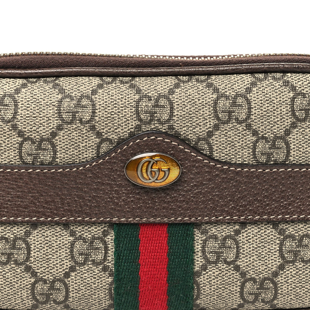 Gucci GG Supreme Monogram Ophidia Belted iPhone Case 75 30 Brown