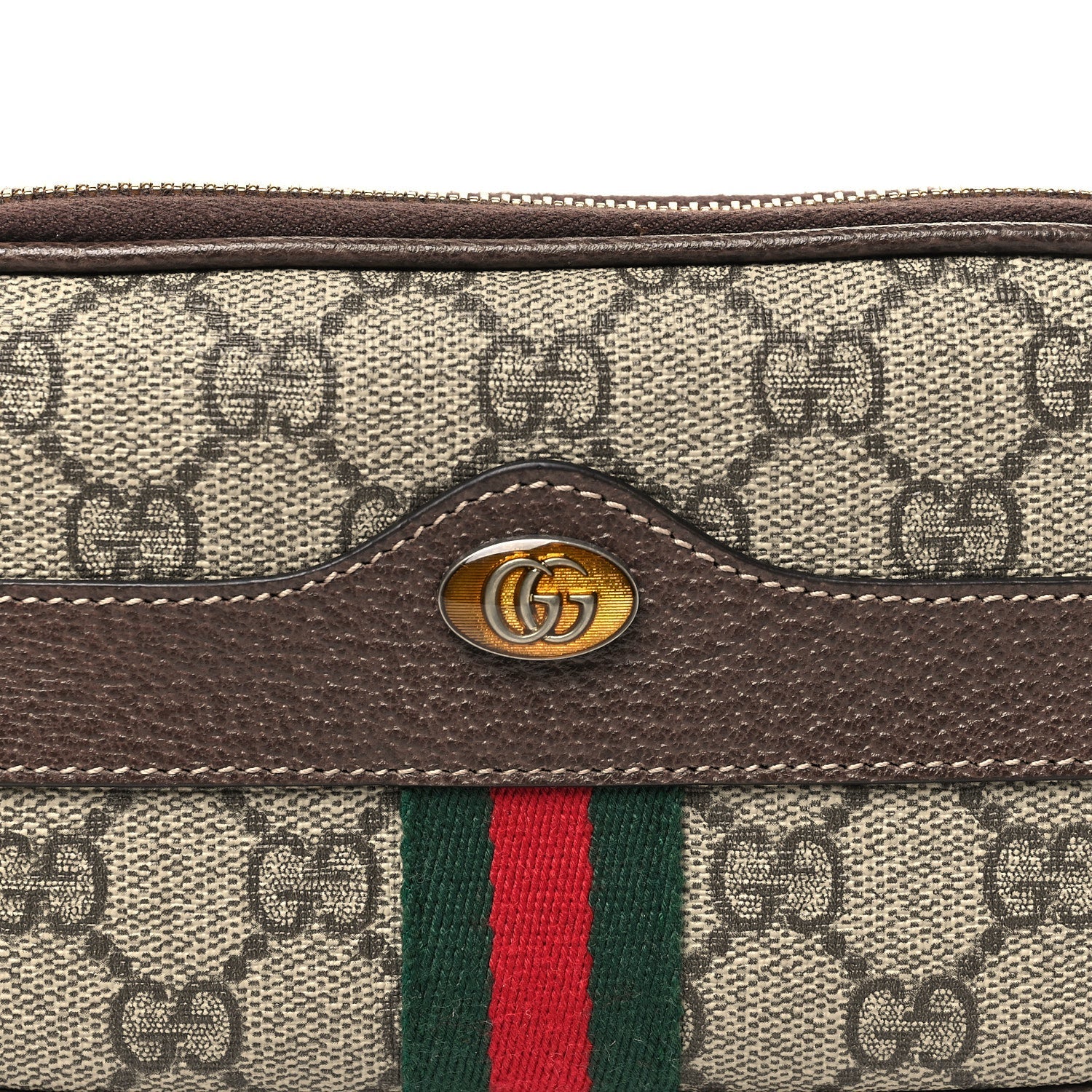Gucci GG Supreme Monogram Ophidia Belted iPhone Case 75 30 Brown