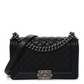 Chanel Caviar Quilted Medium Boy Flap Black