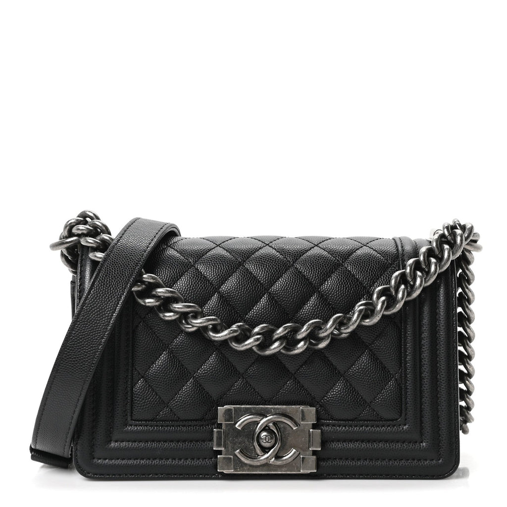 Chanel Caviar Quilted Small Boy Flap Black