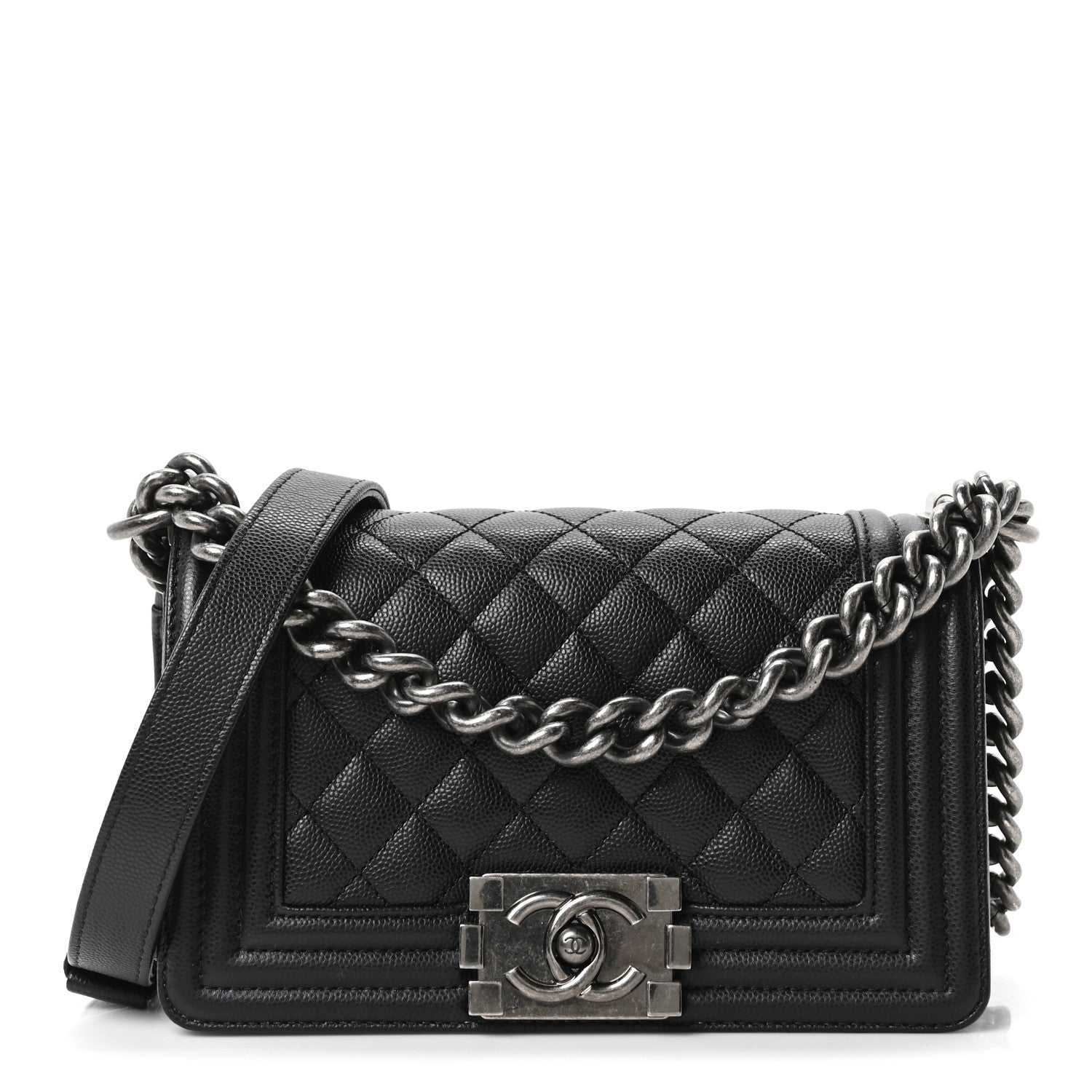 Chanel Caviar Quilted Small Boy Flap Black