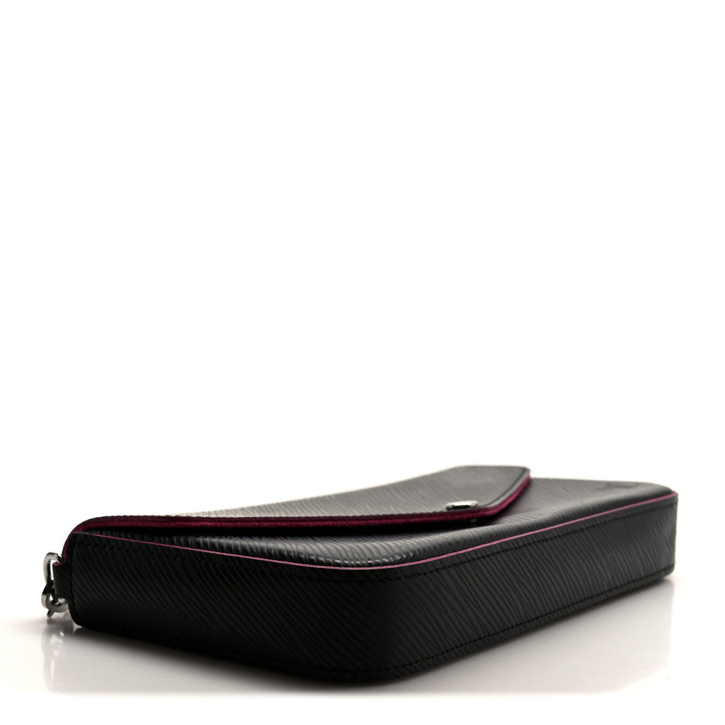 Louis Vuitton Epi Pochette Felicie Black Hot Pink
