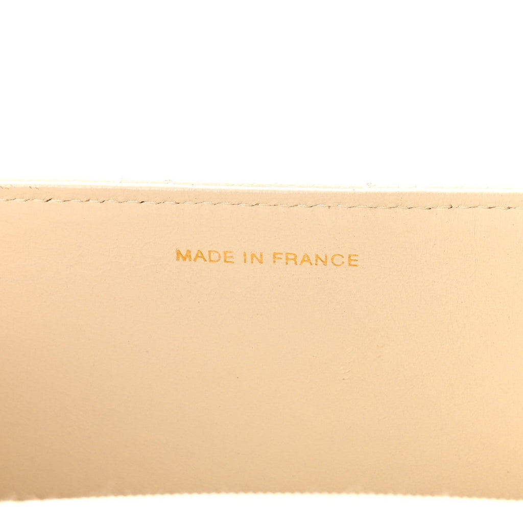 Chanel Caviar Stitch Medium Single Flap Beige Clair