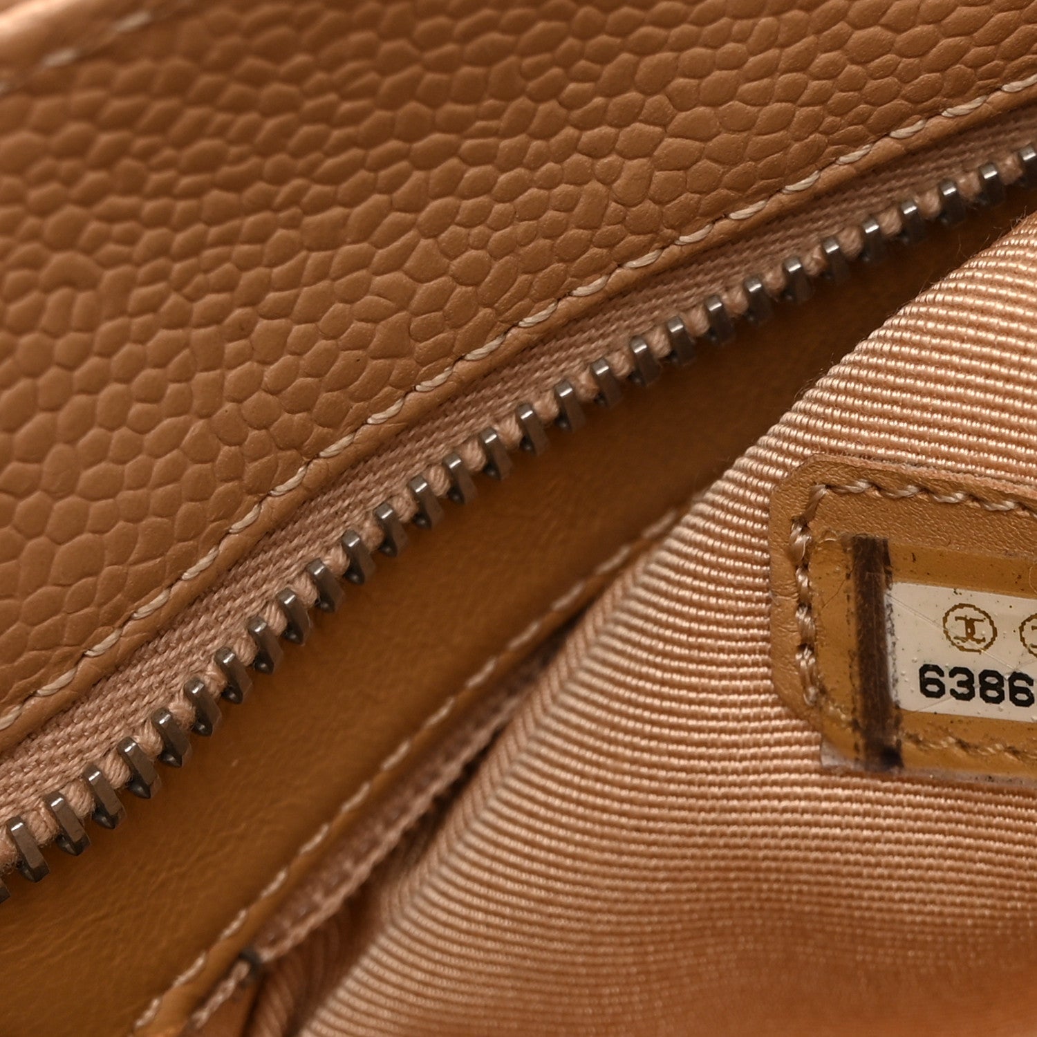 Chanel Caviar Quilted Medallion Tote Beige
