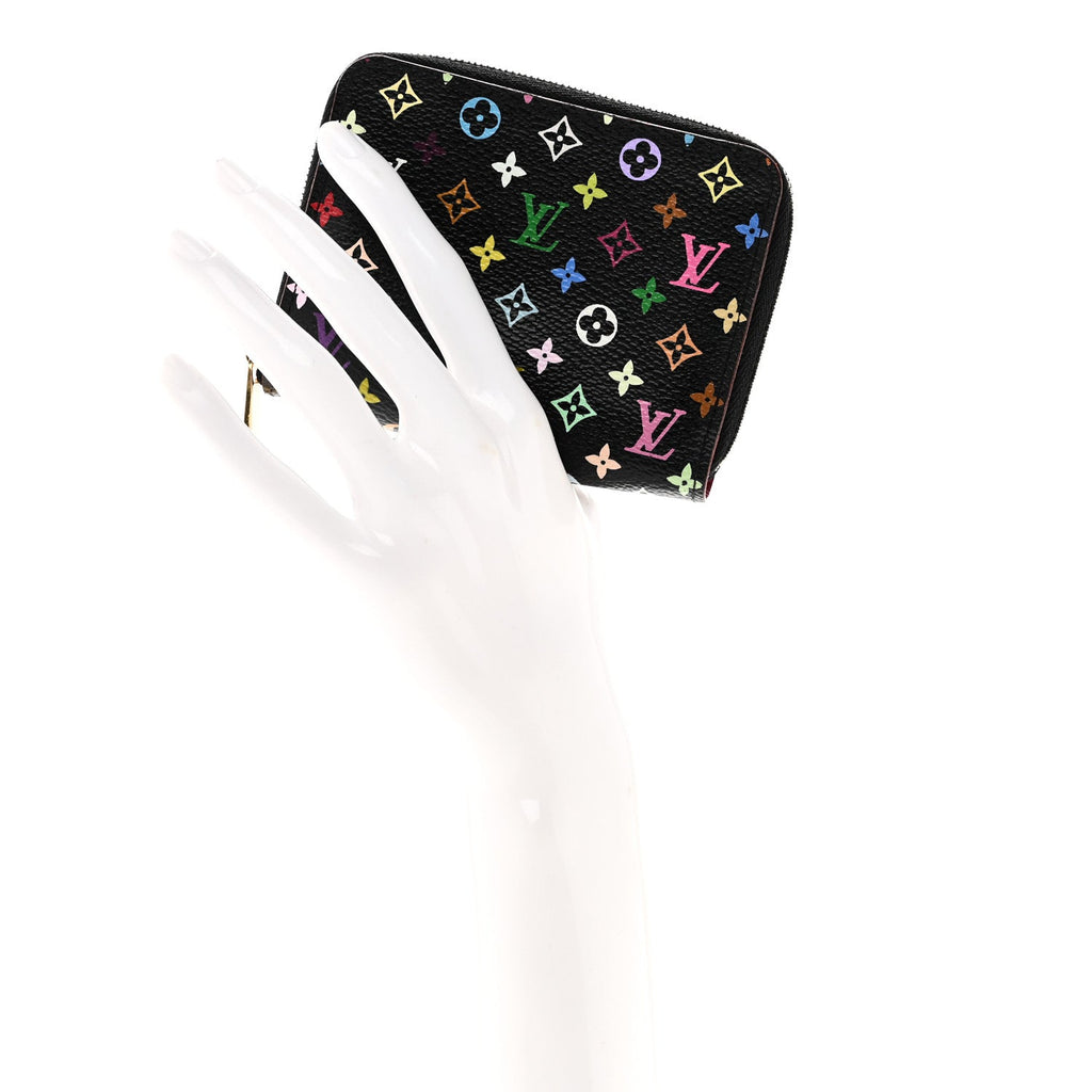 Louis Vuitton Monogram Multicolor Zippy Coin Purse Black Grenade