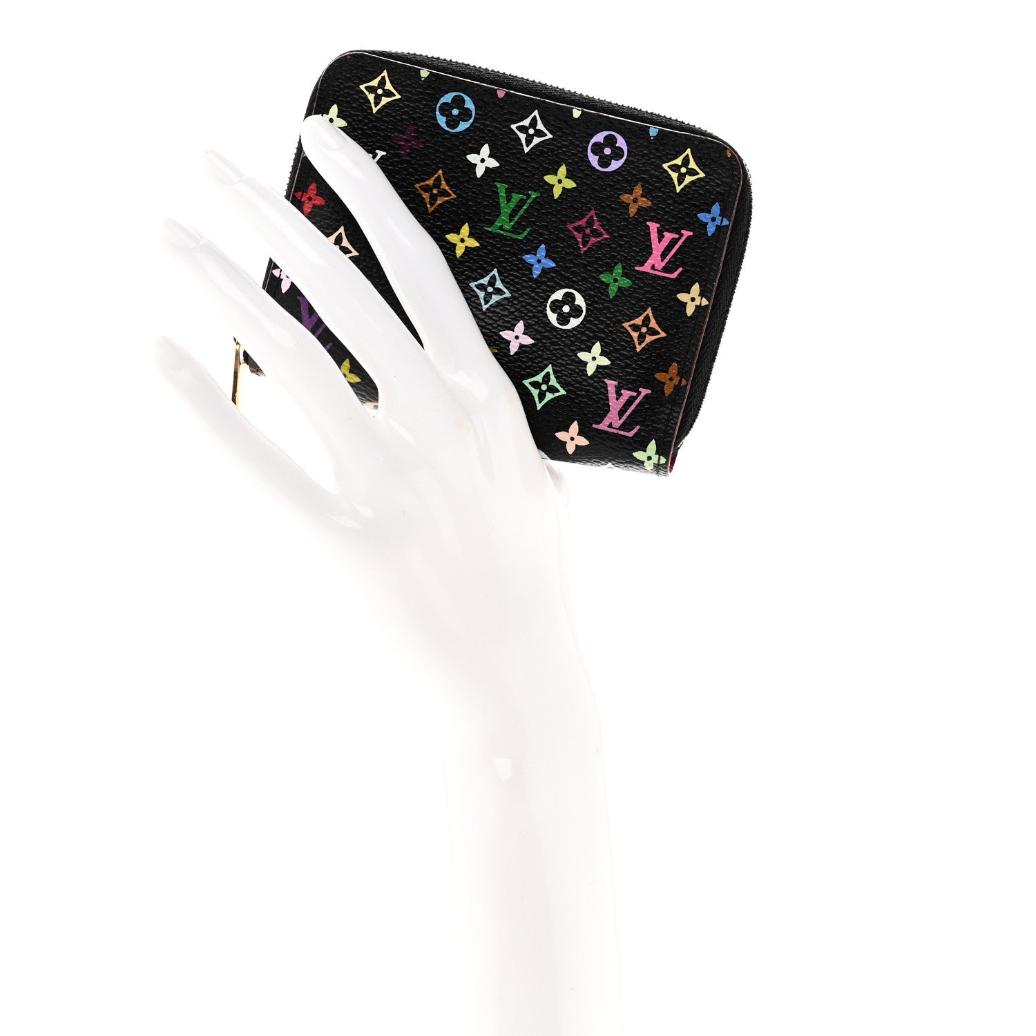 Louis Vuitton Monogram Multicolor Zippy Coin Purse Black Grenade