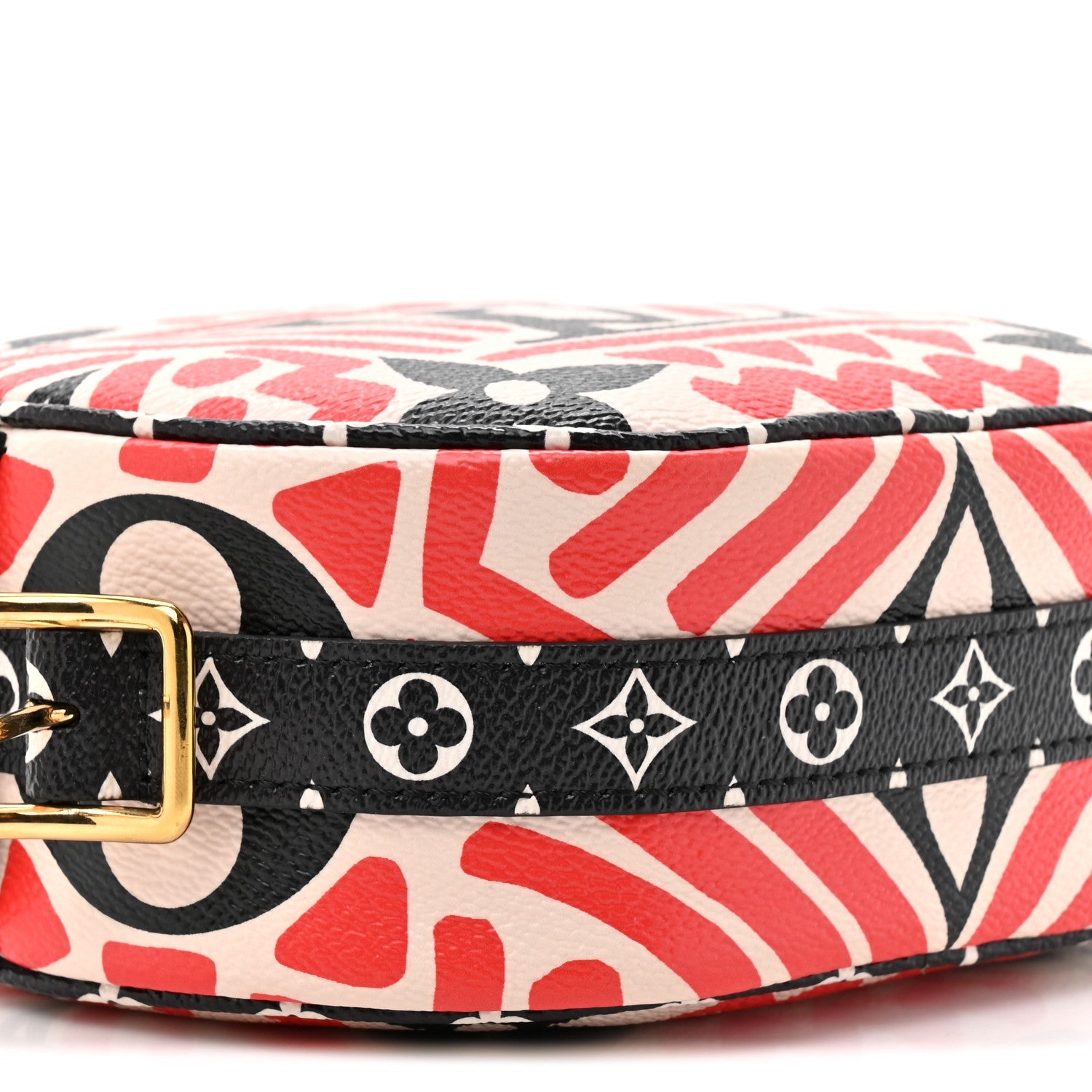 Louis Vuitton Monogram Giant Crafty Boite Chapeau Souple PM Creme Rouge Black