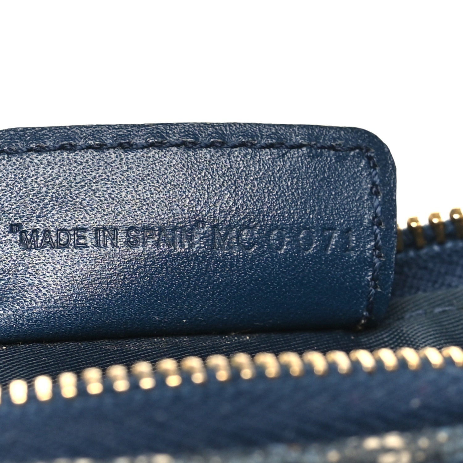Christian Dior Monogram Mini Saddle Pochette Navy