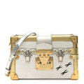 Louis Vuitton Metallic Epi Petite Malle Silver