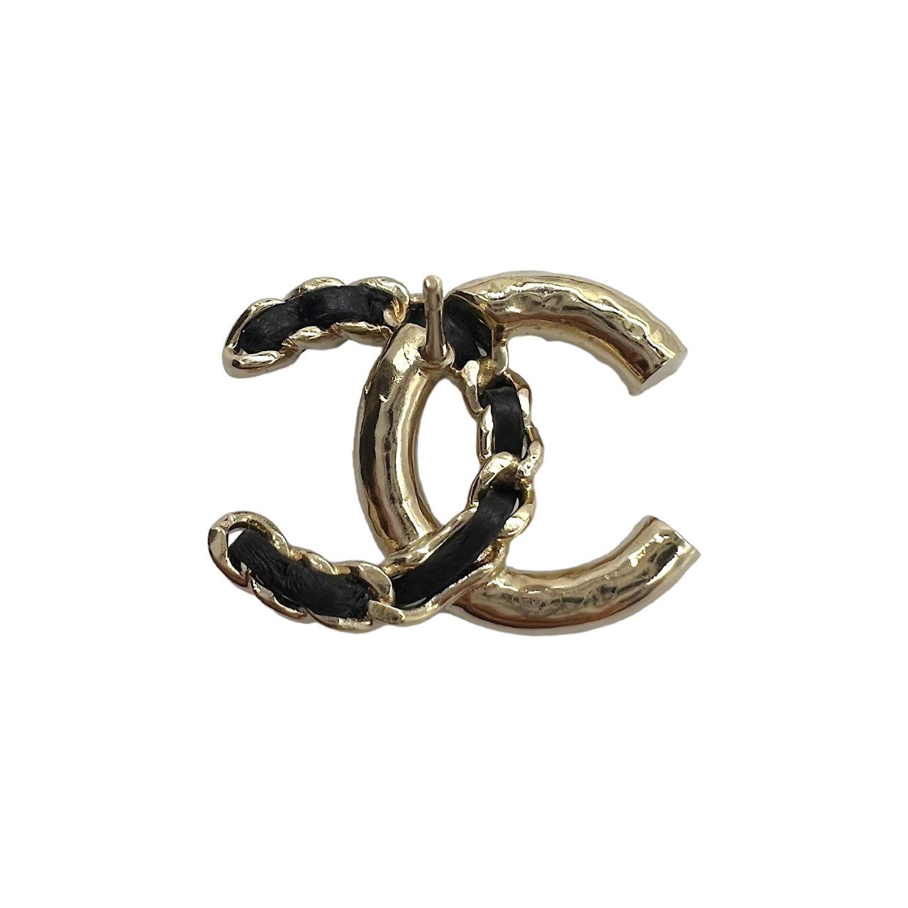 Chanel CC Interlocking Gold-tone & Pearl Earrings