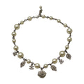 Chanel Vintage Pearl Charm Choker Necklace