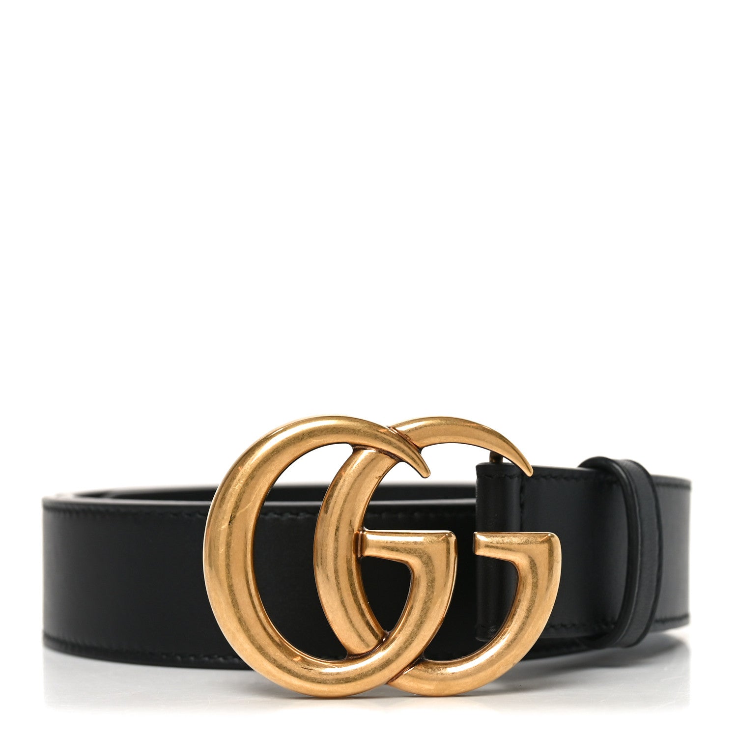Gucci Calfskin Double G 30mm Belt 90 36 Black