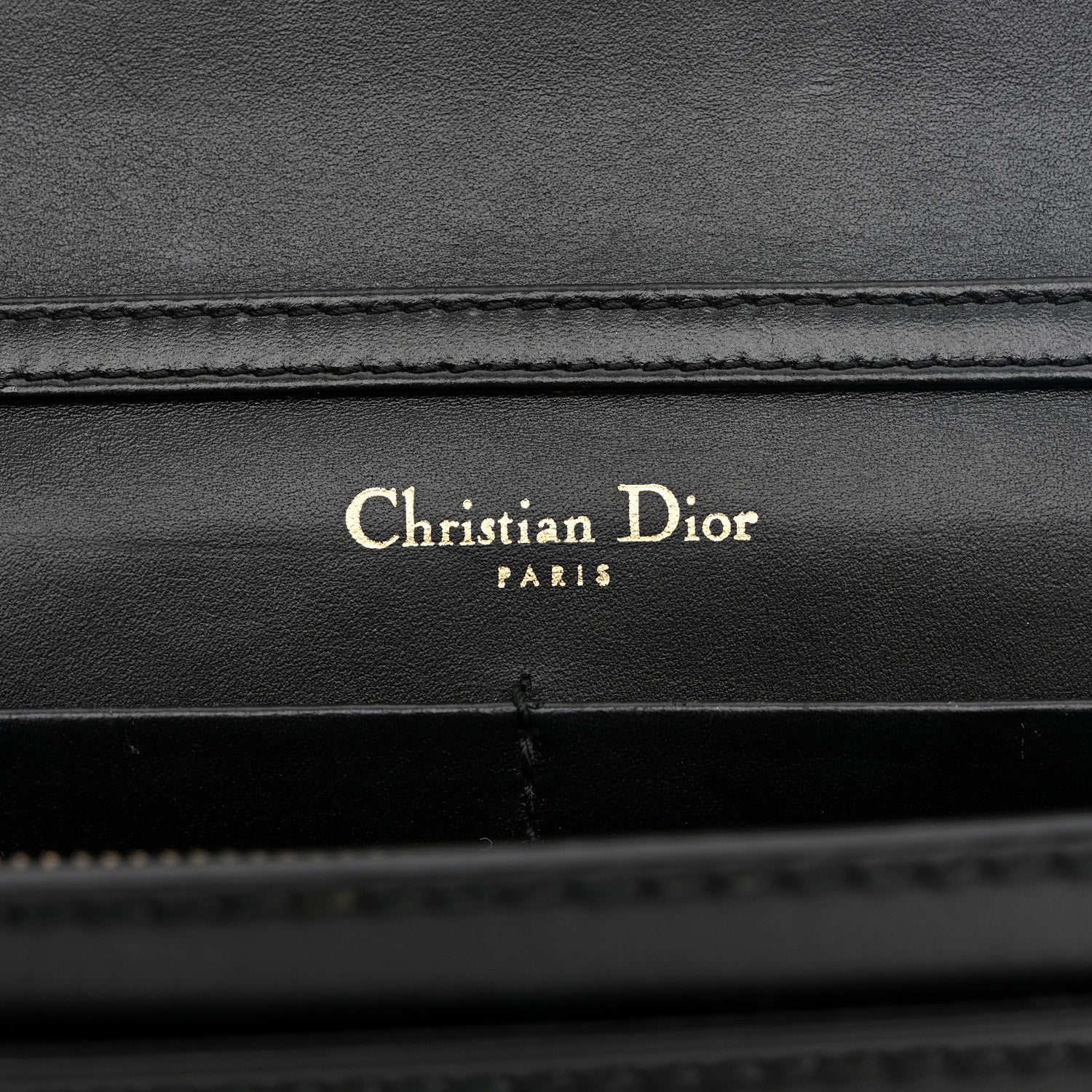 Christian Dior Calfskin J'Adior Wallet on Chain Pouch Black