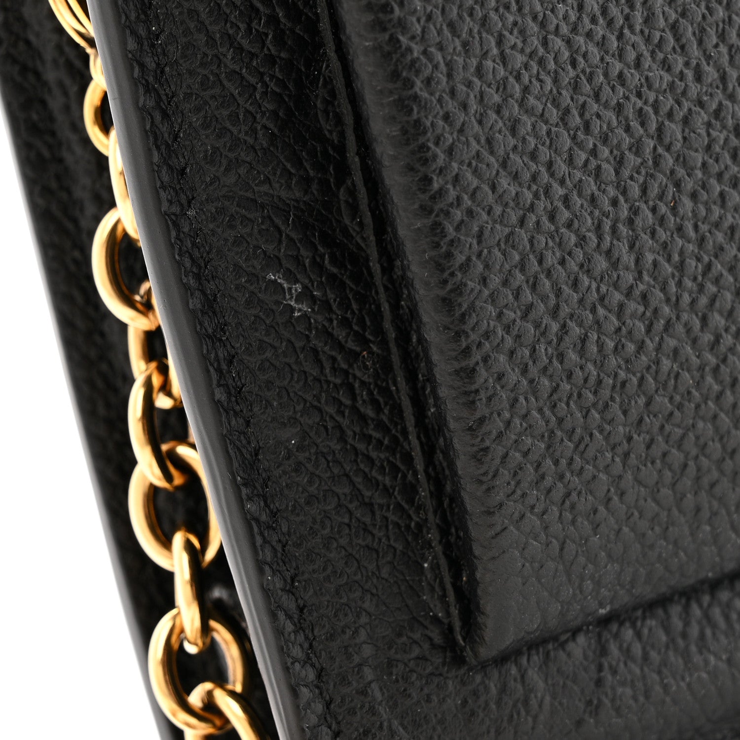 Louis Vuitton Empreinte Vavin Chain Wallet Black