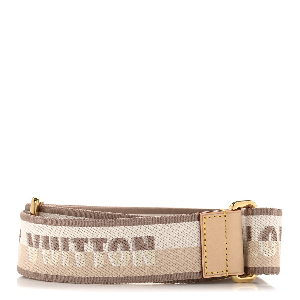 Louis Vuitton Jacquard Speedy Bandouliere 20 Shoulder Strap Beige