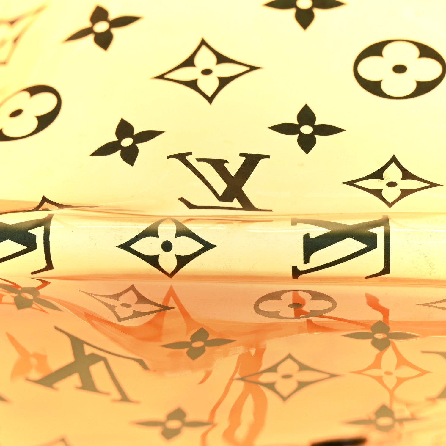 Louis Vuitton PVC Monogram Printed Envelope Pouch Orange