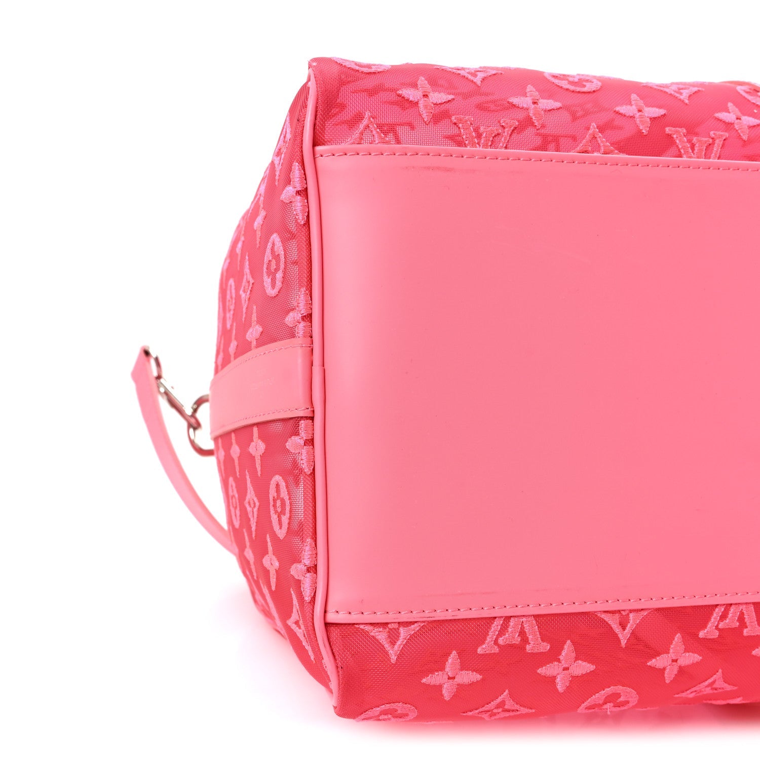 Louis Vuitton Monogram Fluo See Through Keepall Bandouliere 50 Rose