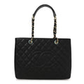 Chanel Caviar Quilted Grand Shopping Tote GST Black