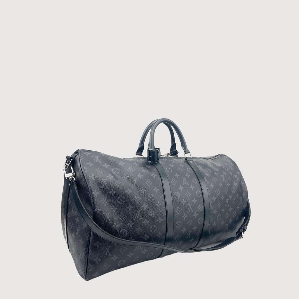 LOUIS VUITTON Monogram Eclipse Keepall Bandouliere 55
