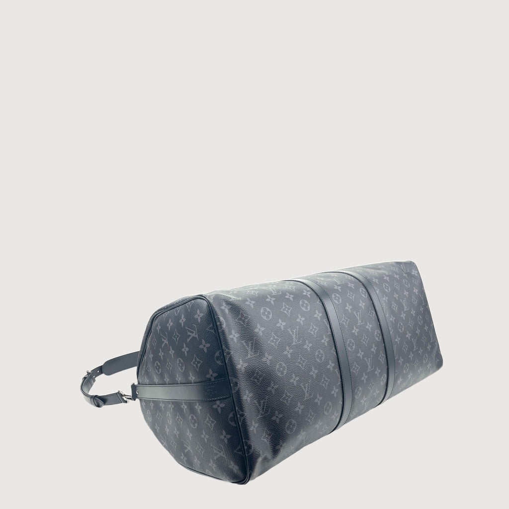 LOUIS VUITTON Monogram Eclipse Keepall Bandouliere 55
