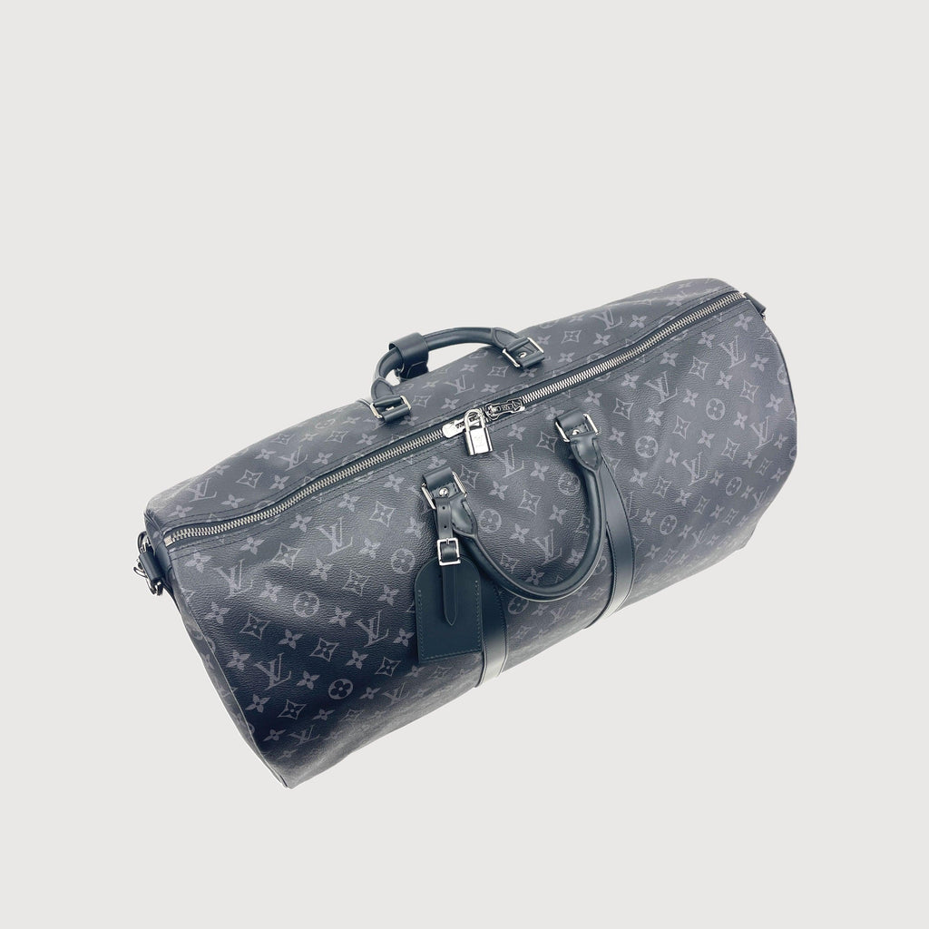 LOUIS VUITTON Monogram Eclipse Keepall Bandouliere 55