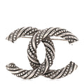 Ruthenium Twisted CC Brooch