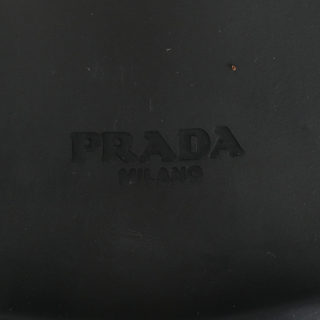 Prada Spazzolato Loafers 38 Black