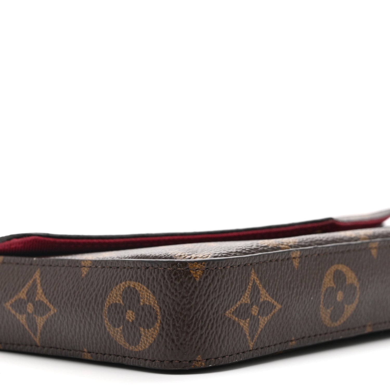Louis Vuitton Monogram Pochette Felicie Chain Wallet Fuchsia