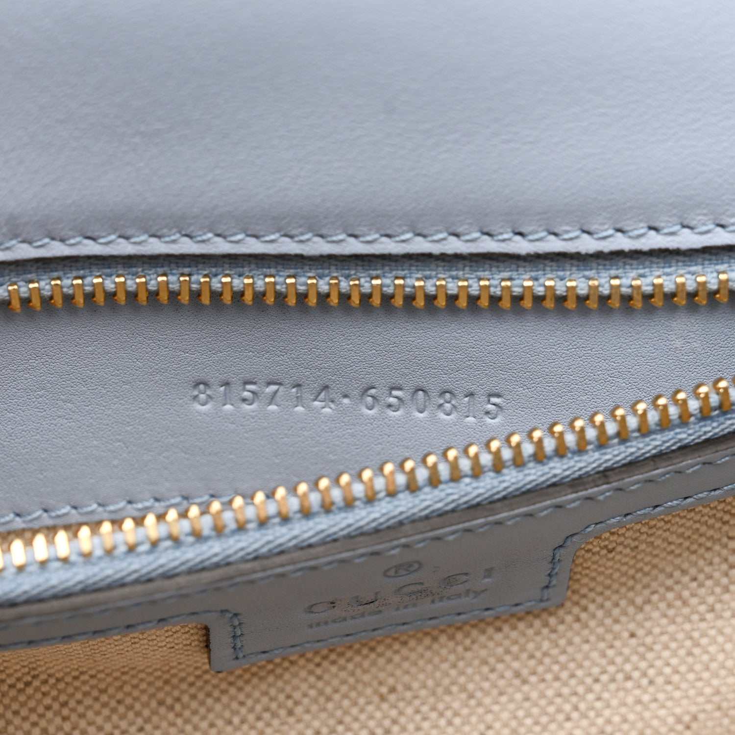 Gucci Roxy Calfskin Medium Blondie Top Handle Bag Cloudy Blue