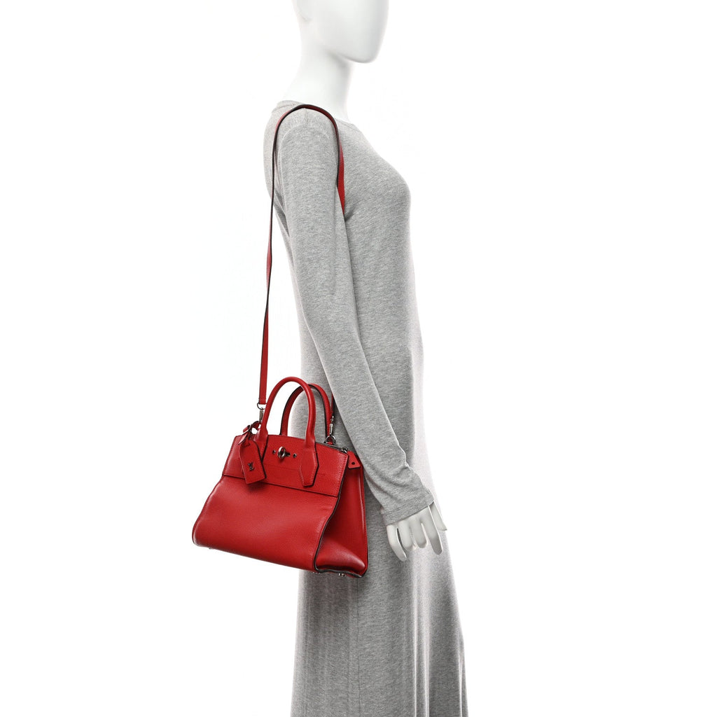 Louis Vuitton Taurillon City Steamer PM Rouge