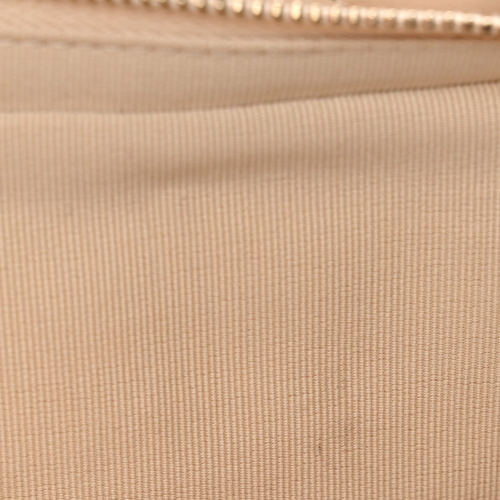 Chanel Shiny Crumpled Lambskin Quilted Small Preppy Pocket Clutch With Chain Beige