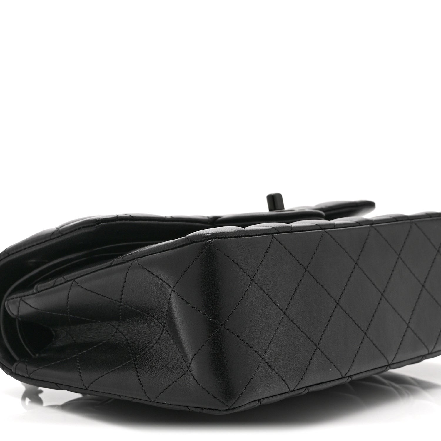 Chanel Lambskin Quilted Small Double Flap So Black