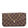 Louis Vuitton Damier Ebene Pochette Felicie Chain Wallet