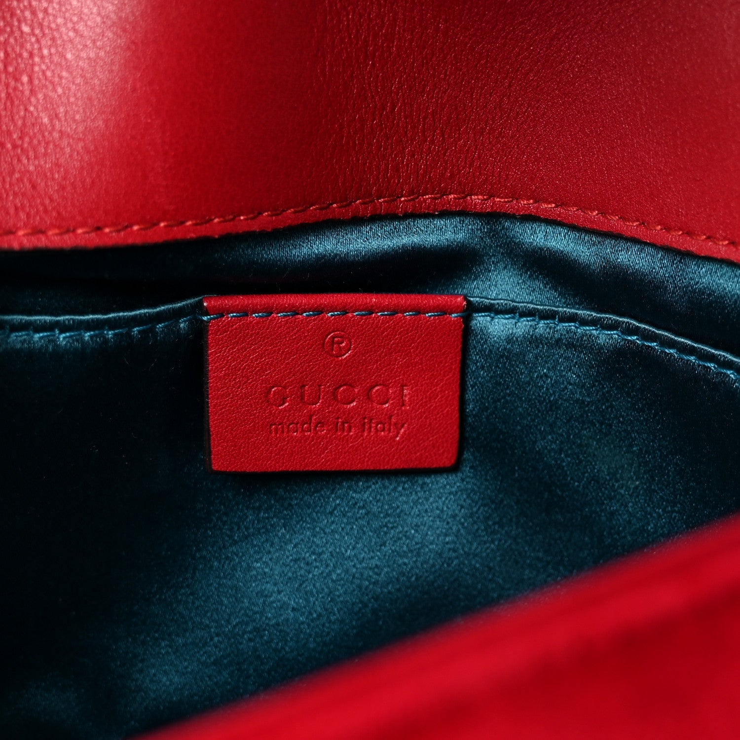 Gucci Velvet Matelasse Mini GG Marmont Shoulder Bag Hibiscus Red
