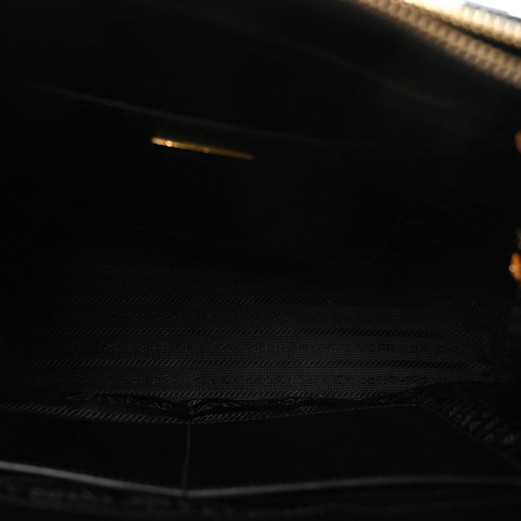 Prada Saffiano Lux Large Galleria Double Zip Tote Black